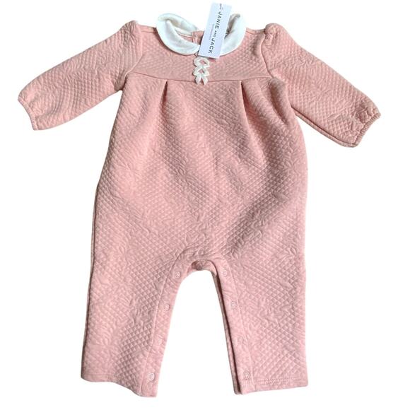 Janie and Jack Pink Quilted One Piece outfit size 3-6 - Picture 1 of 3